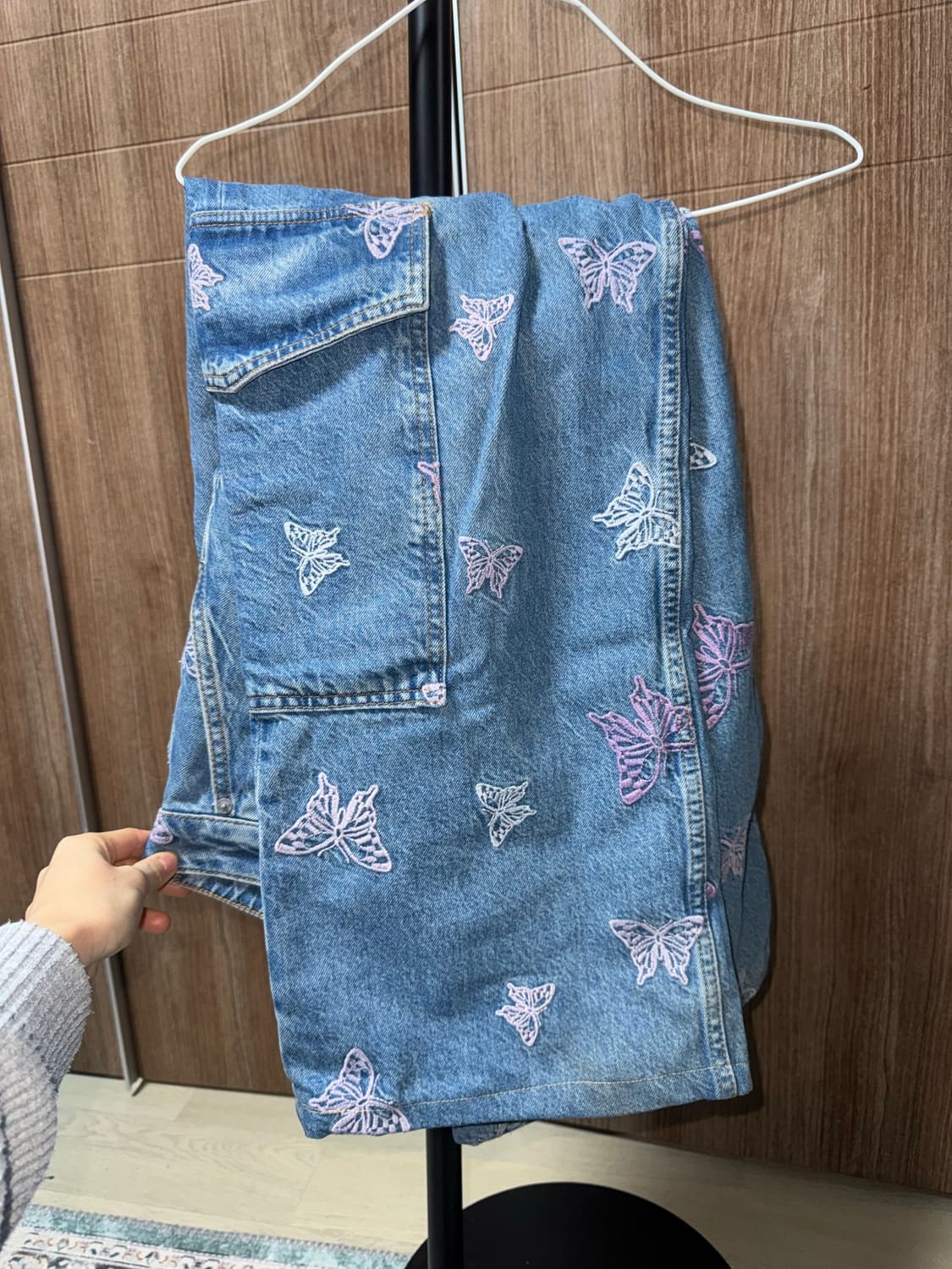 ganni 나비 데님 펜츠 상품이미지5