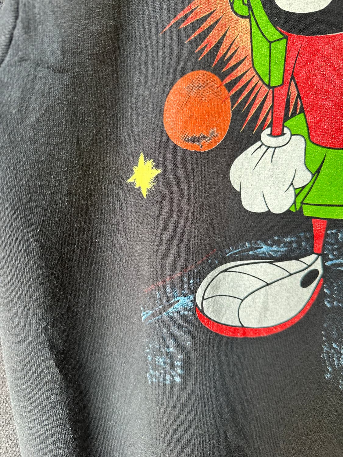 90s 루니툰 화성인 마빈 프린팅 스웻셔츠 made in usa 상품이미지4