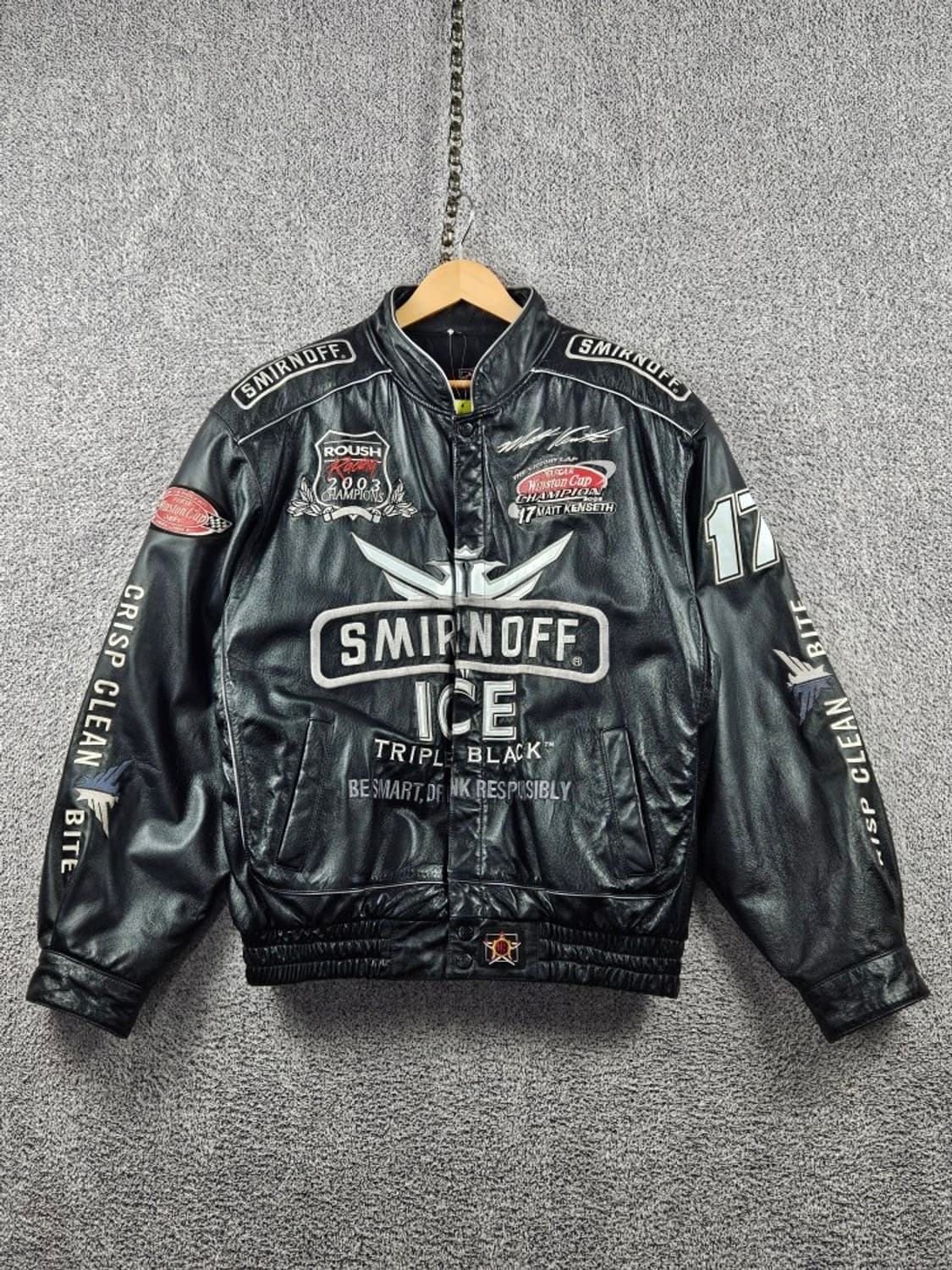제프해밀턴 나스카 맷 켄세스 스미노프 가죽자켓 ( XL ) / 8066 상품이미지1