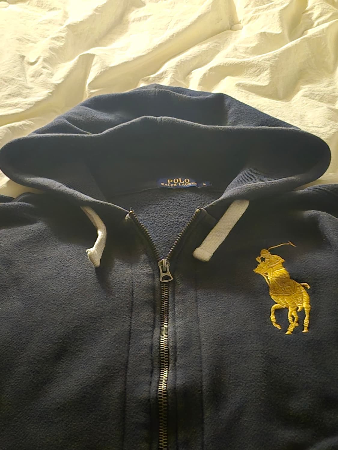 폴로 빅포니 후드집업 남색 상품이미지2