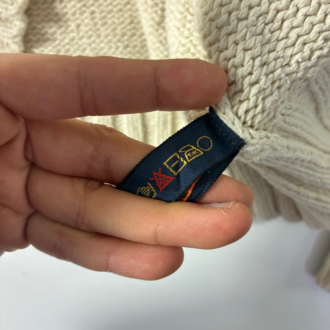 Polo 폴로 랄프로렌 90‘s 아이보리 코튼 라운드 니트 상품이미지6