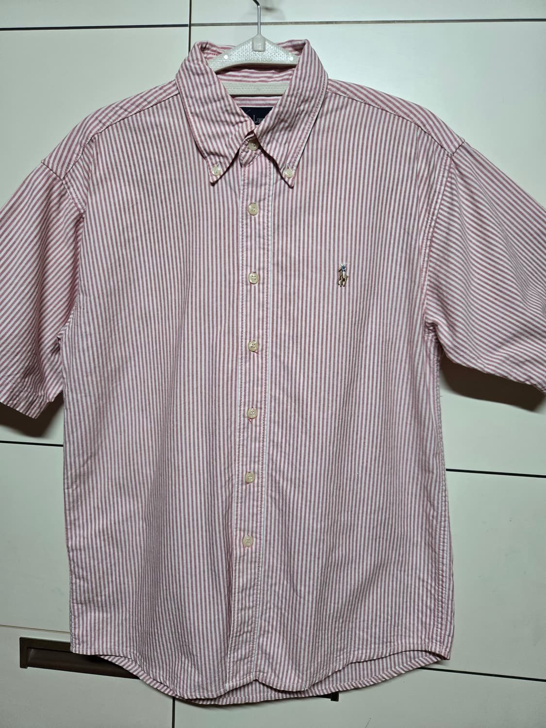 폴로 랄프로렌 옥스포드 스트라이프 멀티포니 반팔 셔츠 상품이미지1