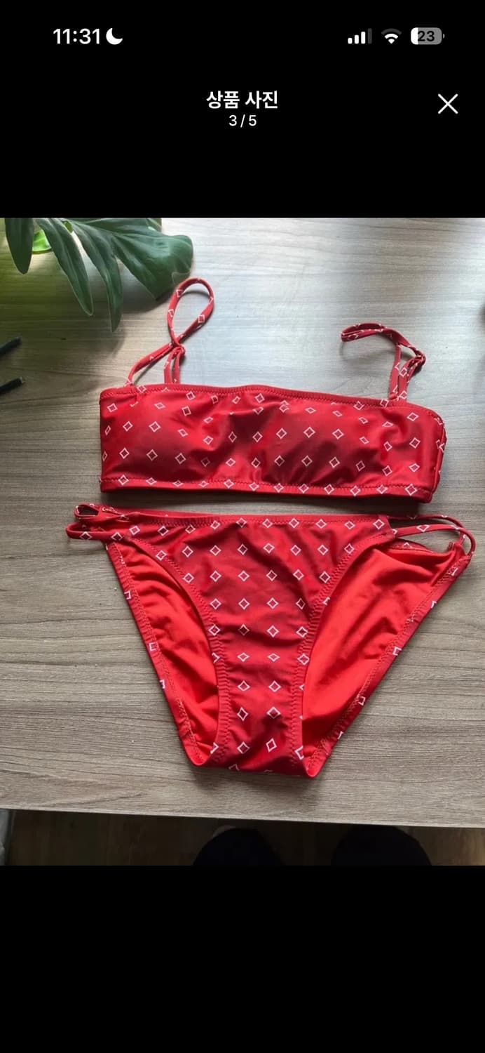 데이즈데이즈 레드 비키니 세트 상품이미지3