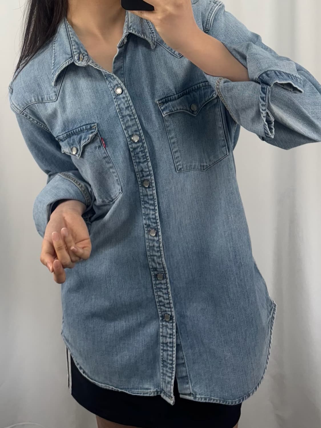 리바이스 웨스턴 데님 셔츠 상품이미지3