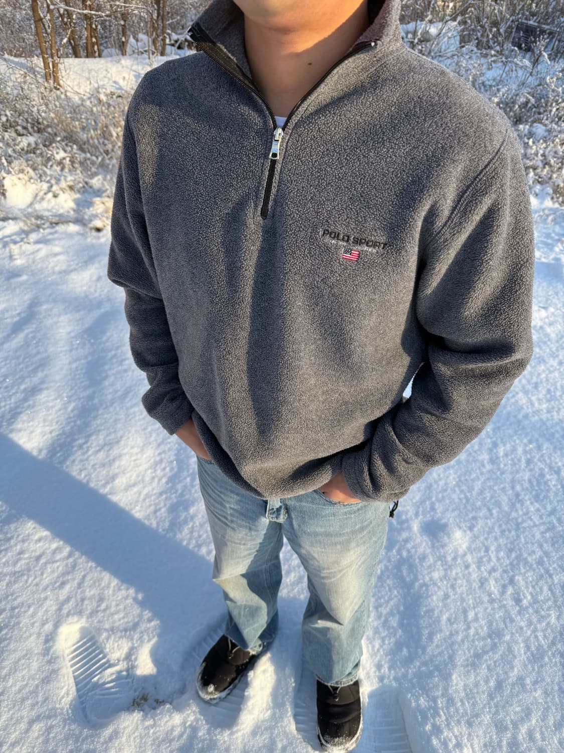 Polo sports polartec 폴로 스포츠 폴라텍 플리스 반집업 상품이미지2