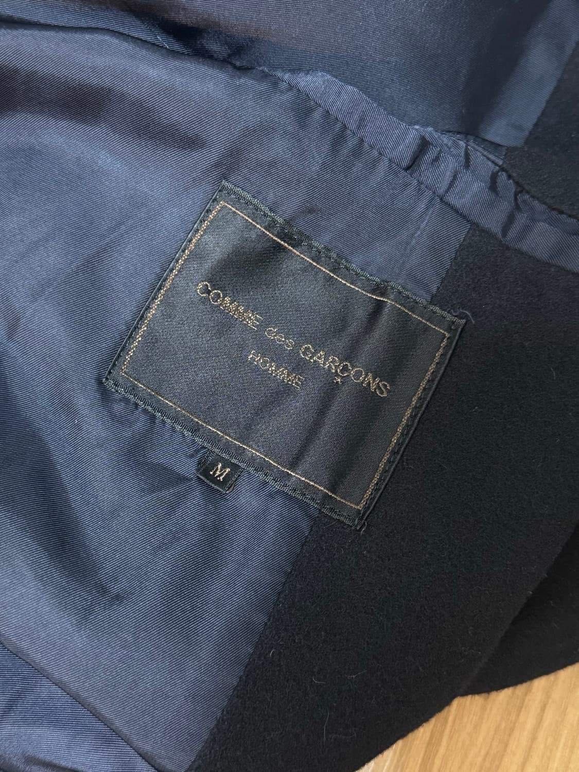 꼼데가르송 옴므 90s 코트 네이비 상품이미지3