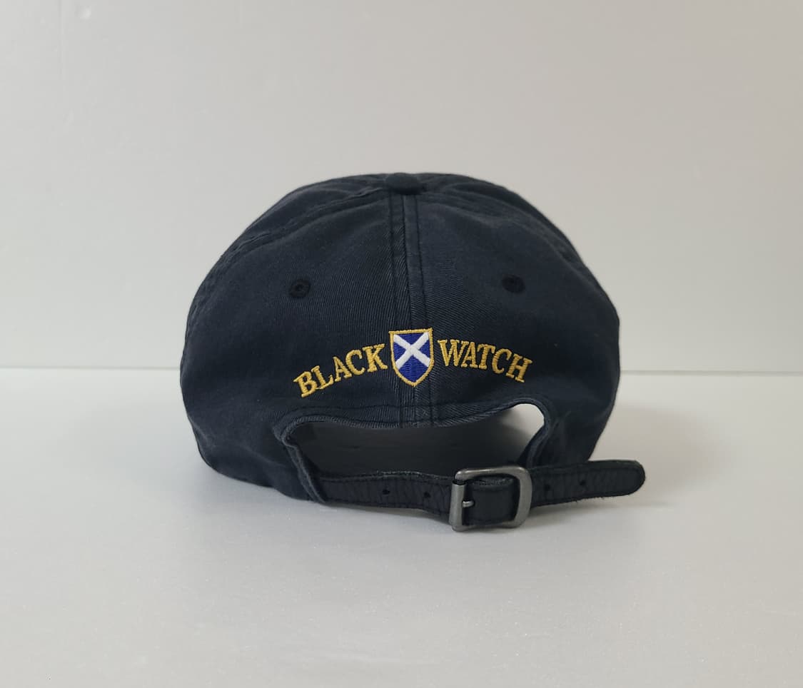 00s 빈티지 폴로 랄프로렌 블랙와치 가죽스트랩 볼캡 모자 상품이미지6