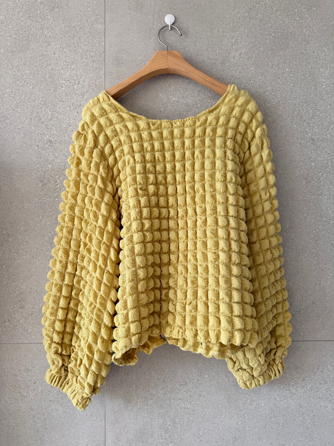 여성 긴팔 블라우스 벌룬 소매 구름 가방 상품이미지4