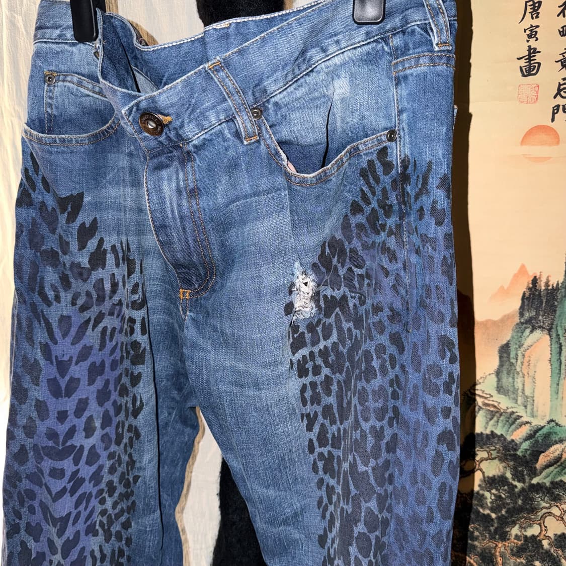 2009ss Roberto Cavalli Leopard Denim 상품이미지2
