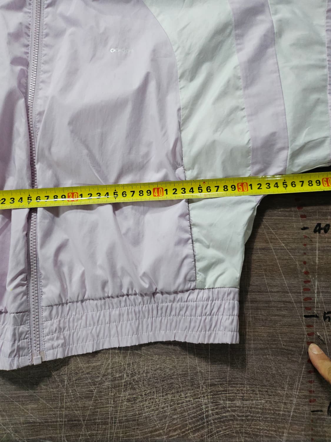 아디다스 윈드브레이커 크롭 바람막이 라벤더 150 성인가능 상품이미지4