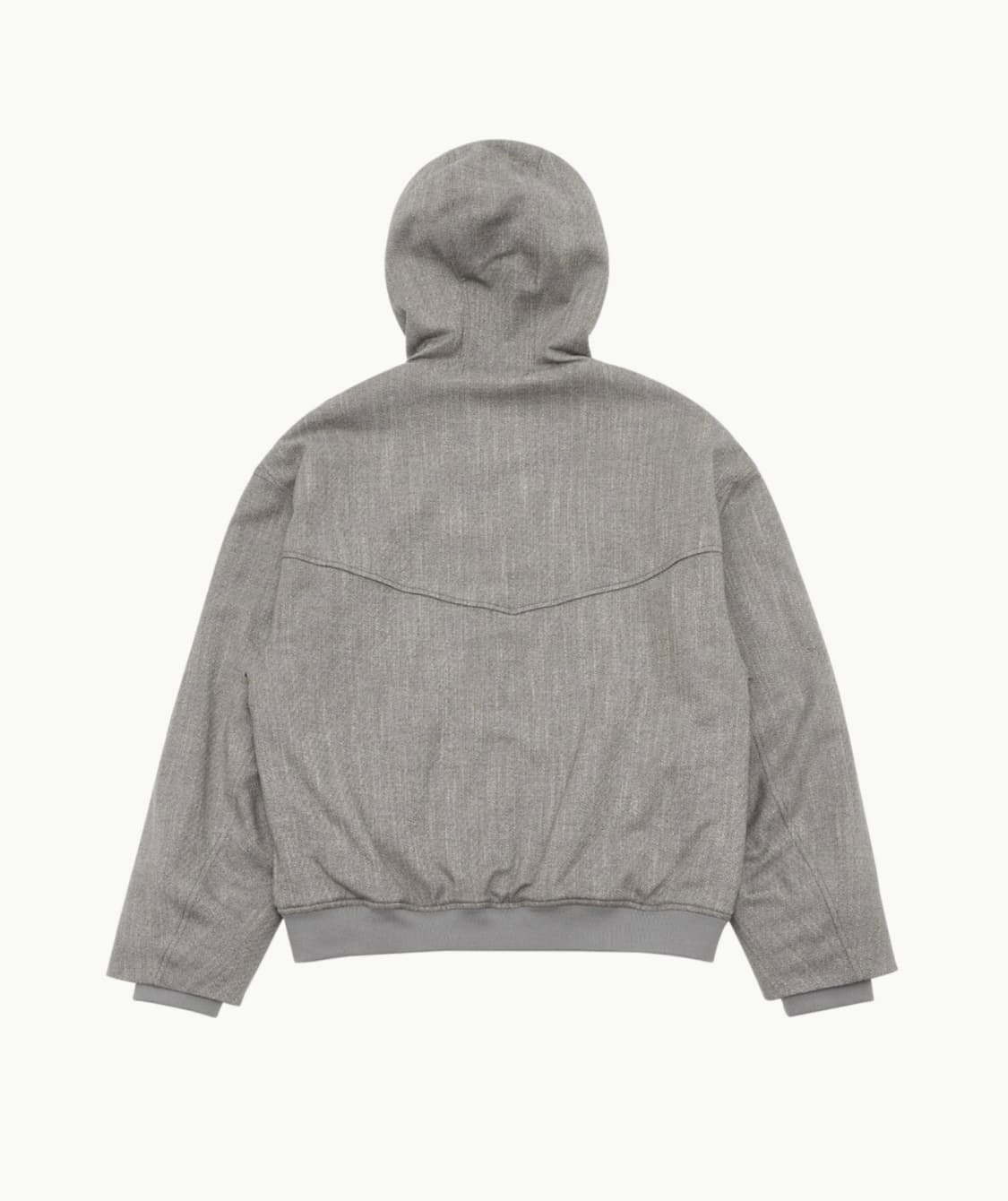 아모멘토 울 트위드 후드 점퍼 그레이 m 24fw 상품이미지3