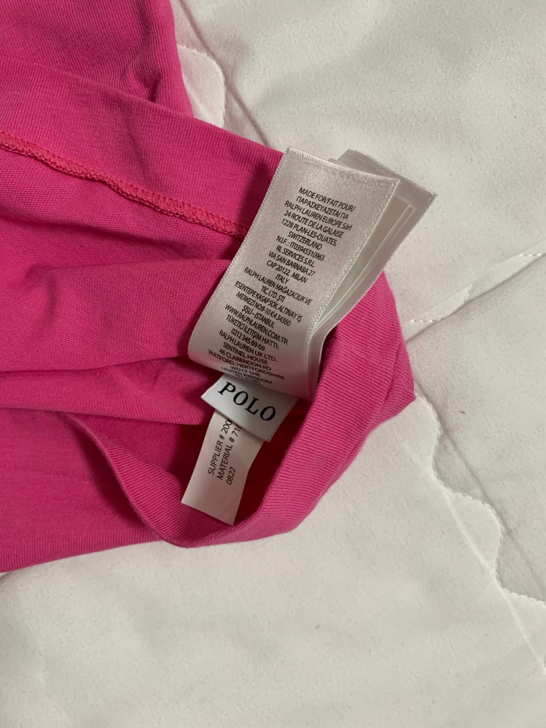 폴로 핑크티 상품이미지4