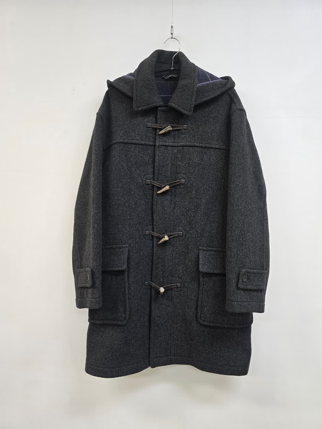 헤지스 도톰 울 떡볶이 후드 코트 상품이미지1