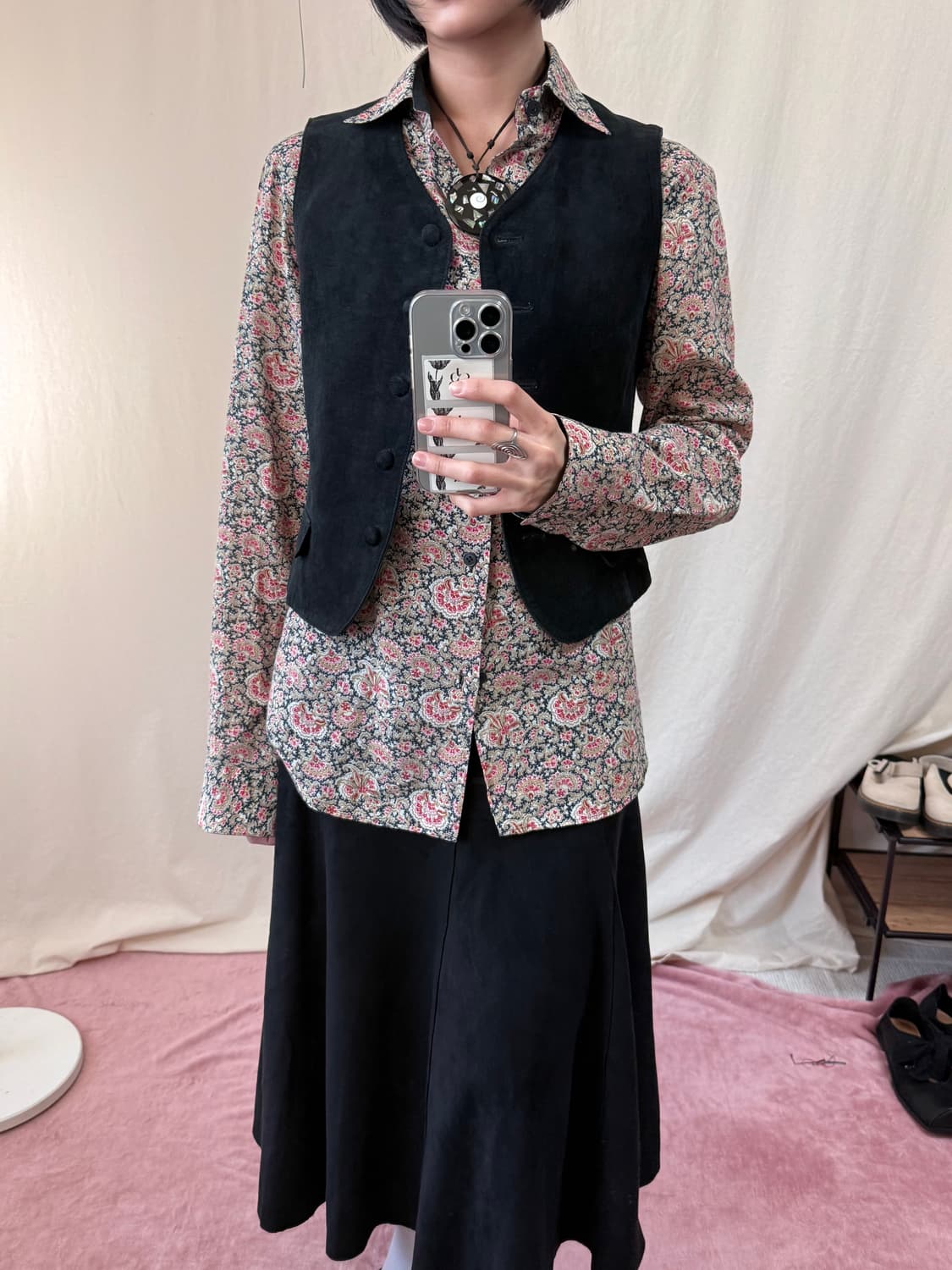 Agnes B. Homme 아네스베 옴므 플라워 셔츠 상품이미지2