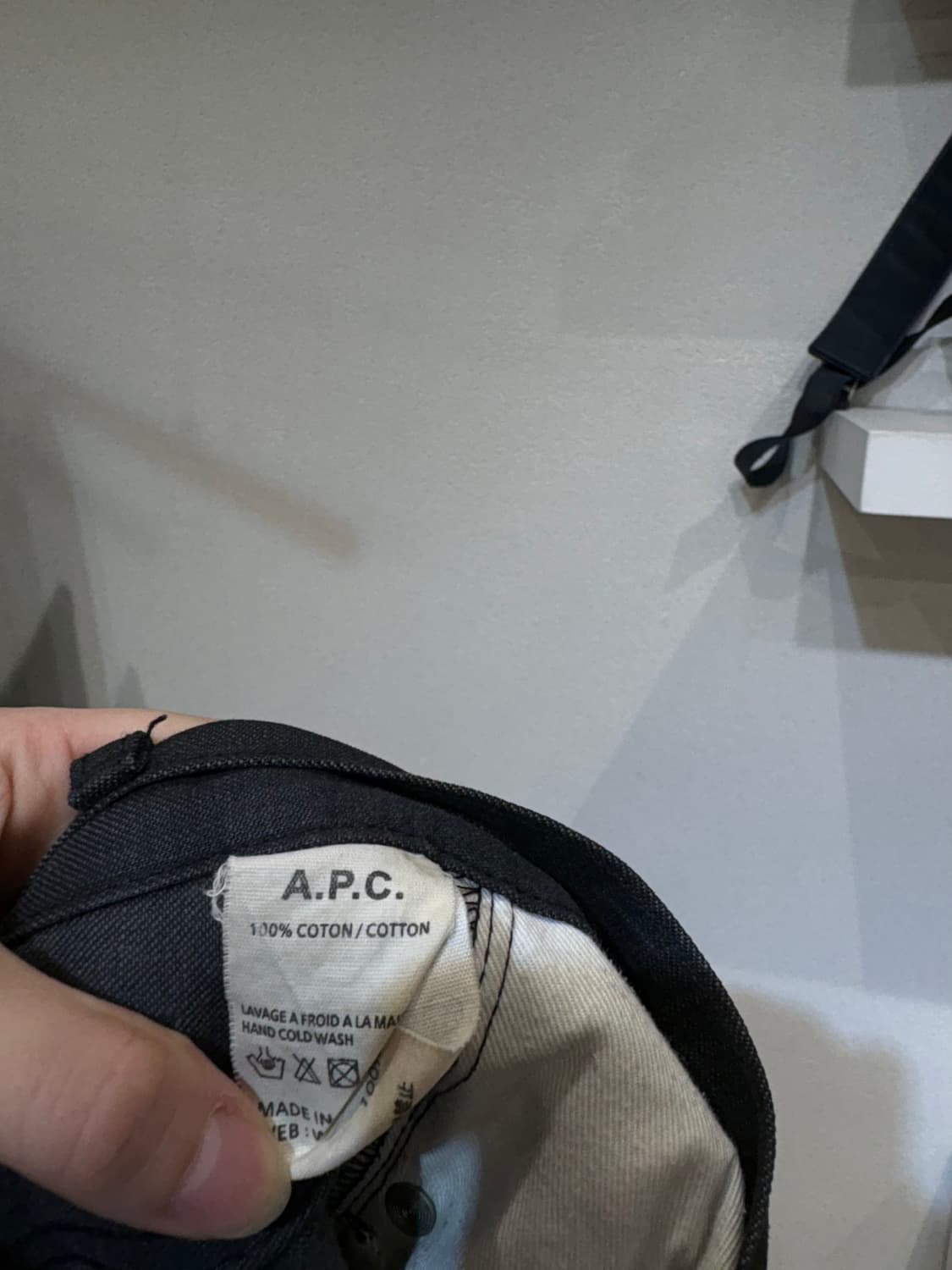 A.P.C 블랙데님 팬츠 상품이미지5