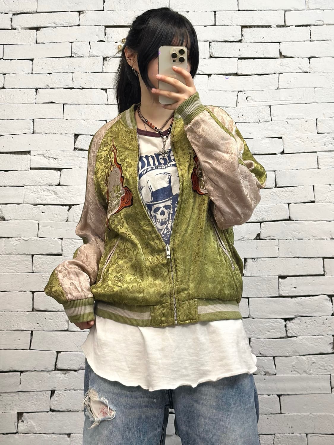 Japanese clasic scrpt reversible scarzan 상품이미지6