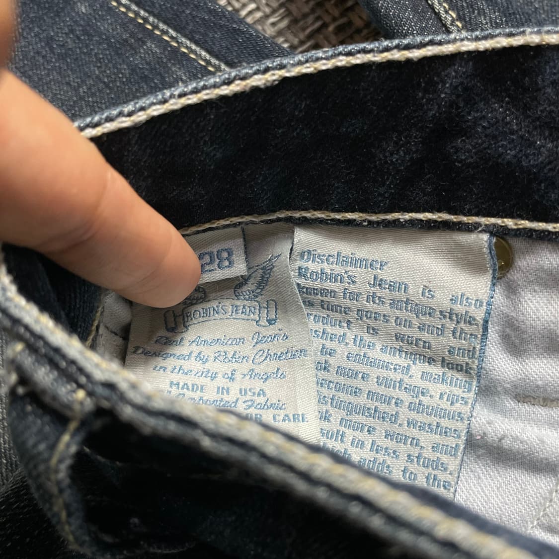 (28) 로빈슨진 진청 골드윙 팬츠 상품이미지5