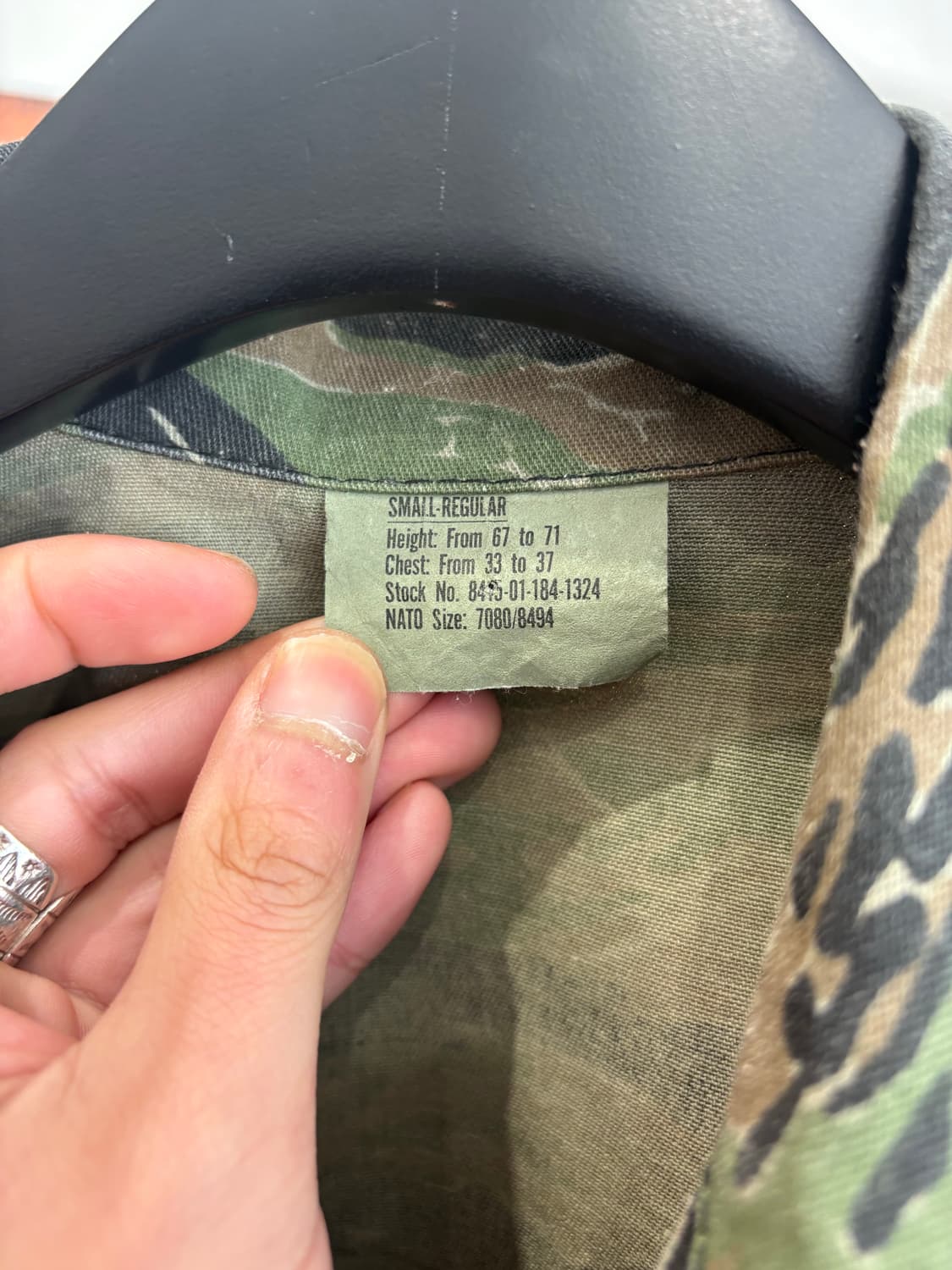 90s US Army 타이거 카모 오버셔츠  상품이미지8