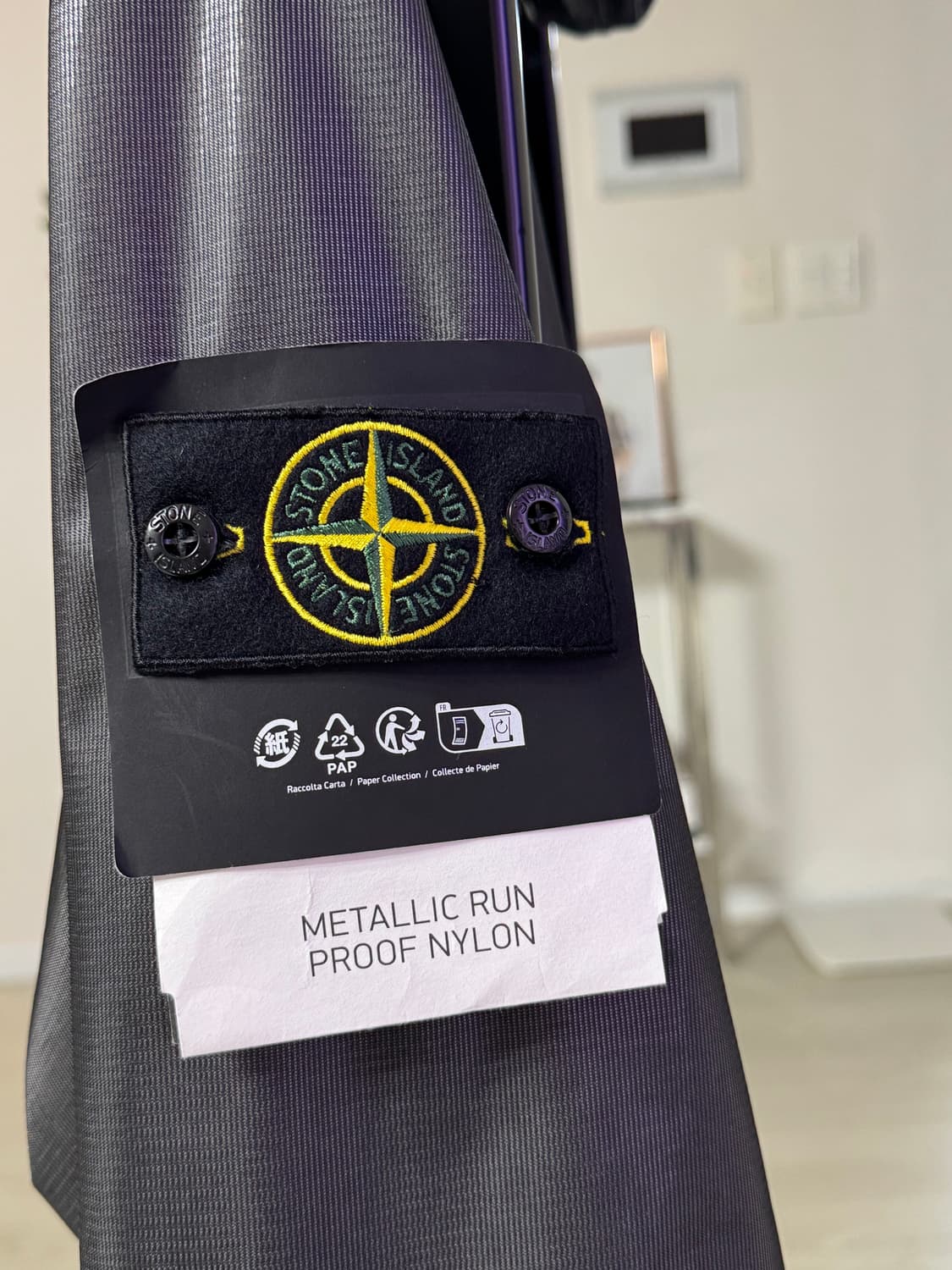 스톤아일랜드 메탈릭 런 프루프 바람막이 상품이미지4