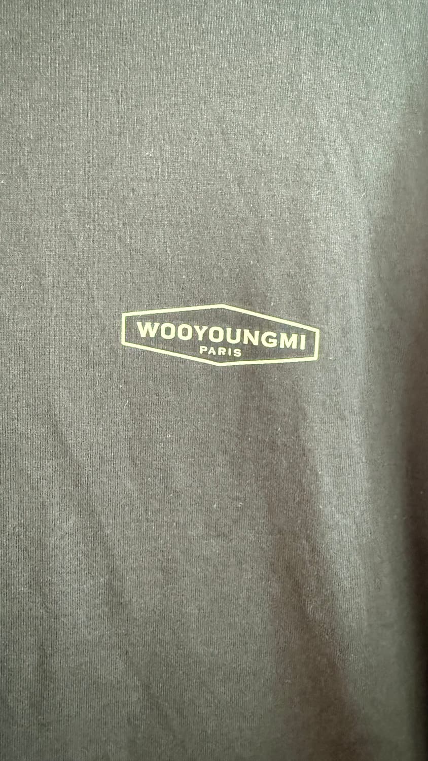 WOOYOUNGMI 우영미 여성 롱슬리브 백로고 티셔츠 블랙 상품이미지3