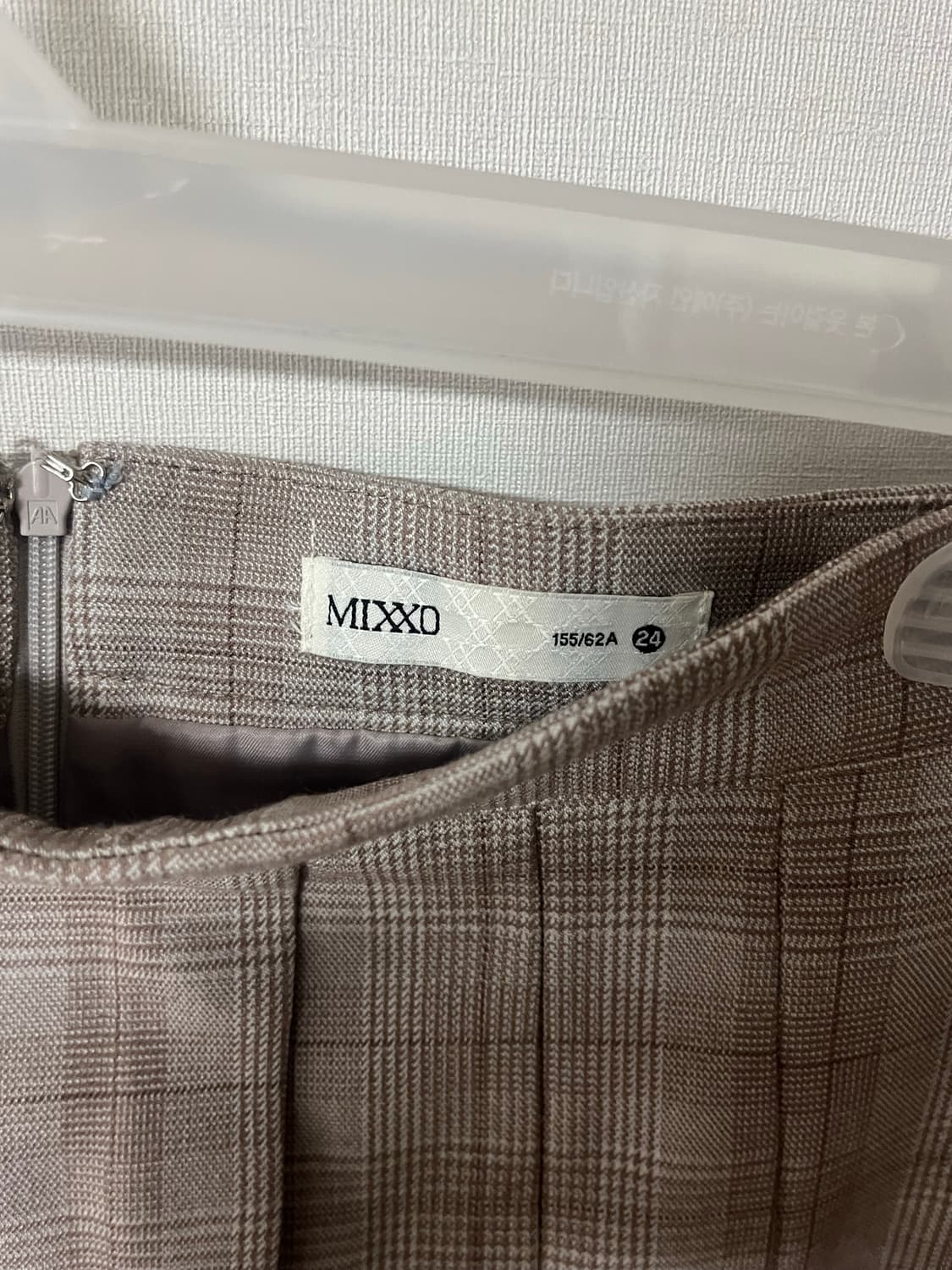 미쏘 체크 플리츠 스커트 상품이미지4