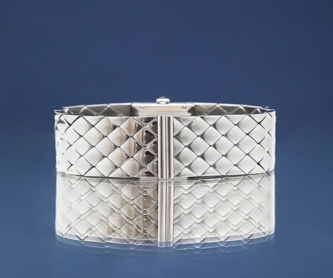 샤넬 블랙 퀼팅 다이얼 최고급 빅다이아 여성 스틸 시계 상품이미지6