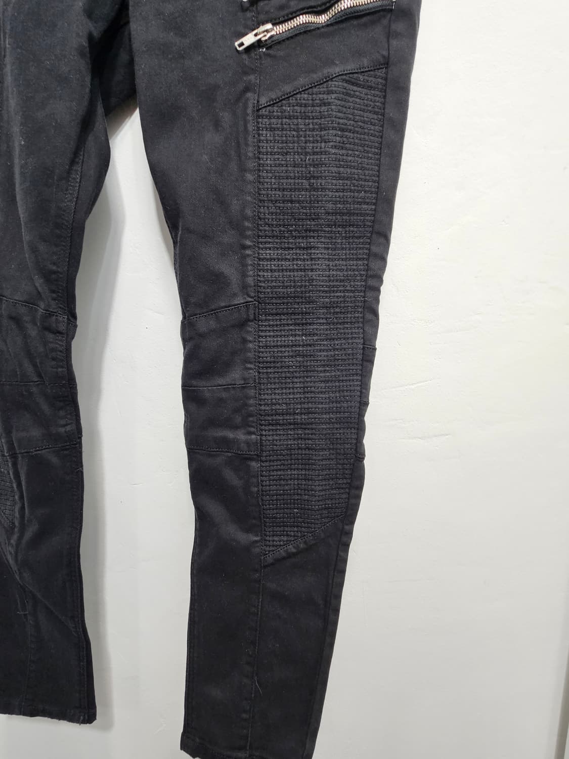 H&M 블랙 바이커 스키니진 상품이미지6