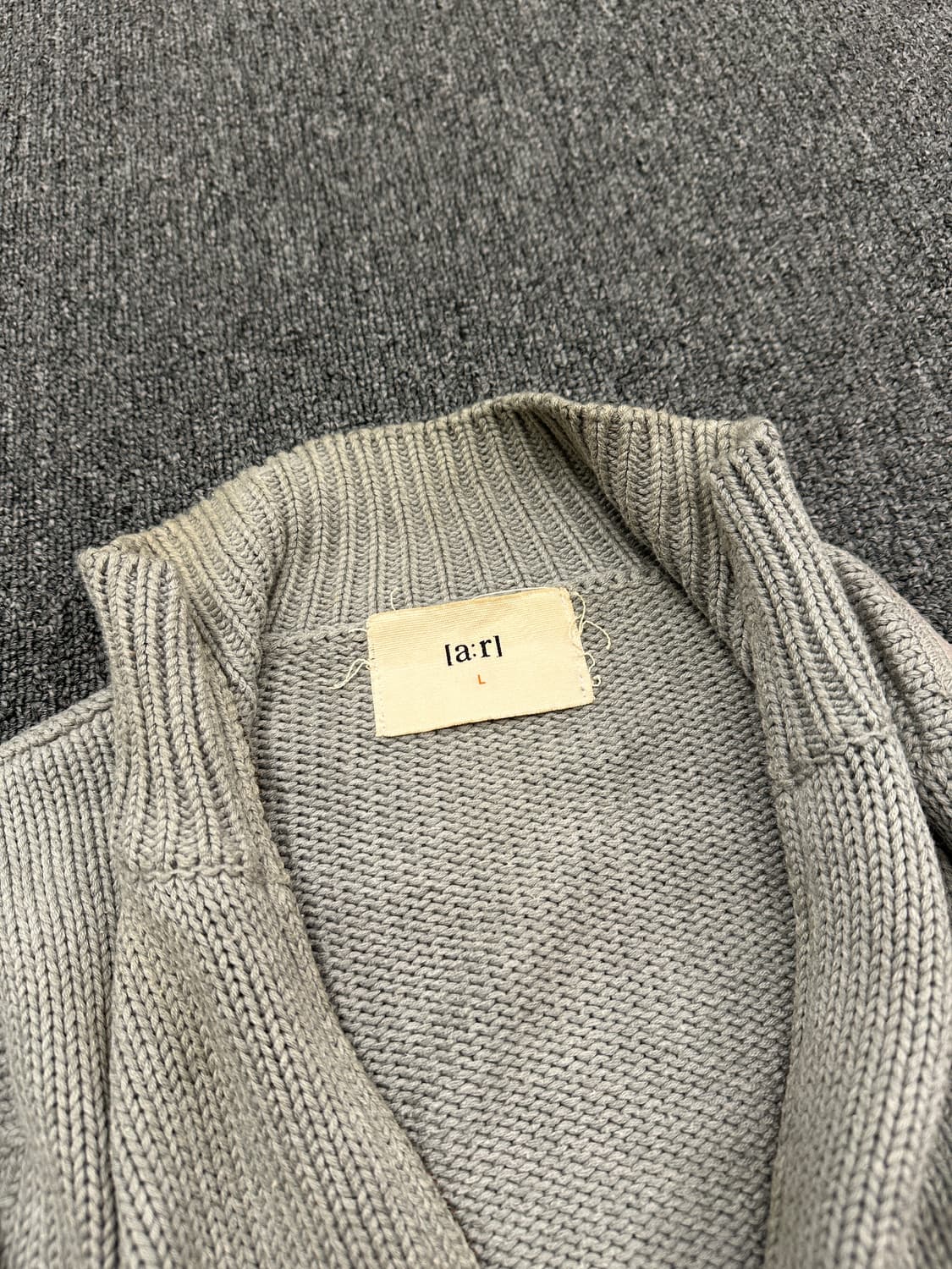 L) 재패니즈 빈티지 그레이 니트 집업 상품이미지5