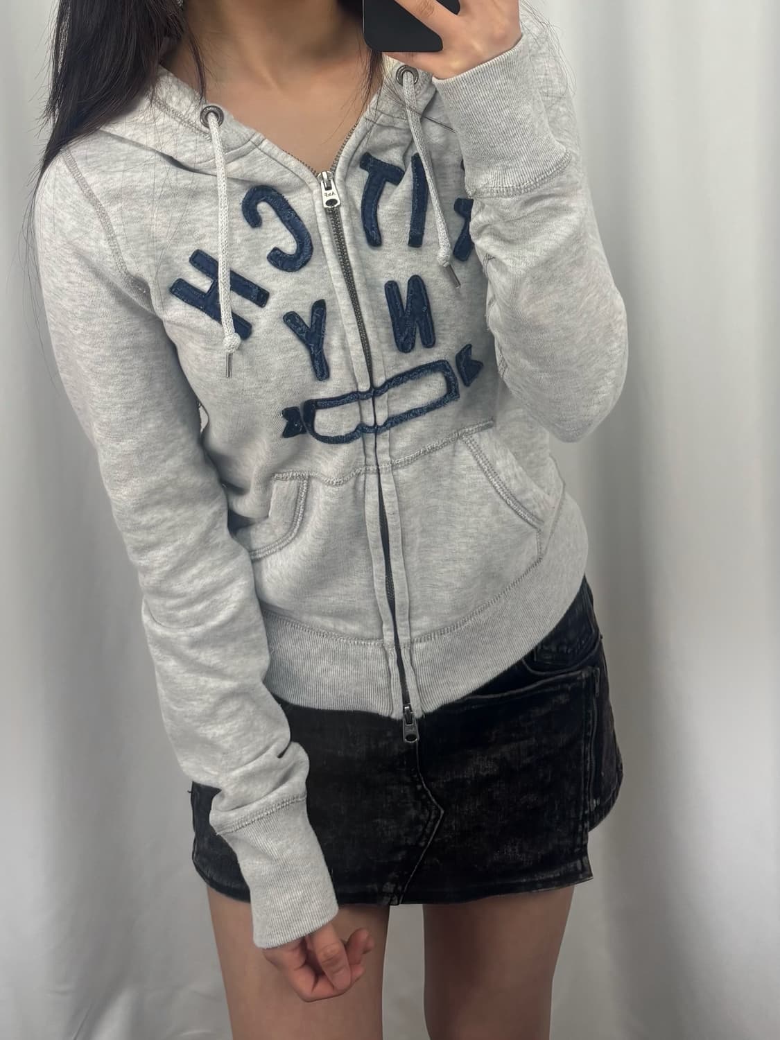 아베크롬비 그레이 투웨이 후드집업 상품이미지2