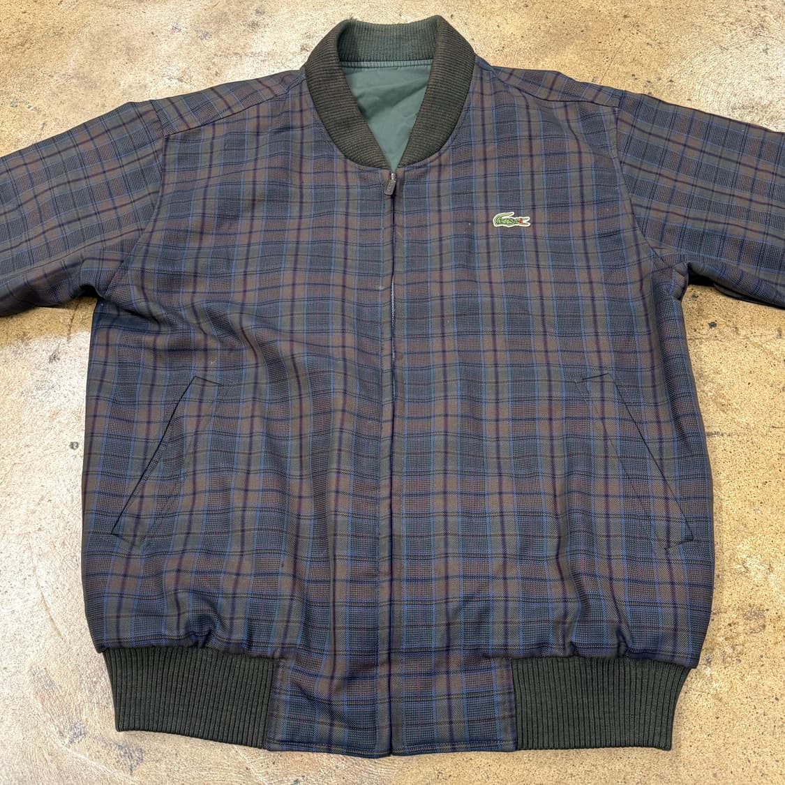 [정품/100] 라코스테 올드스쿨 리버시블 블루종 자켓 b10 상품이미지4