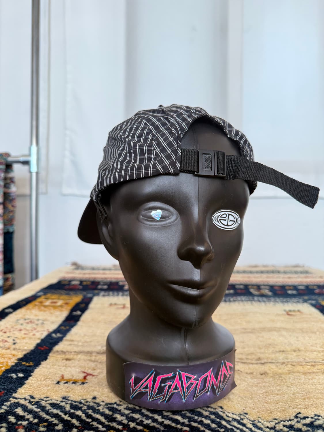 빈티지 그리드 체크 캠프캡 상품이미지7