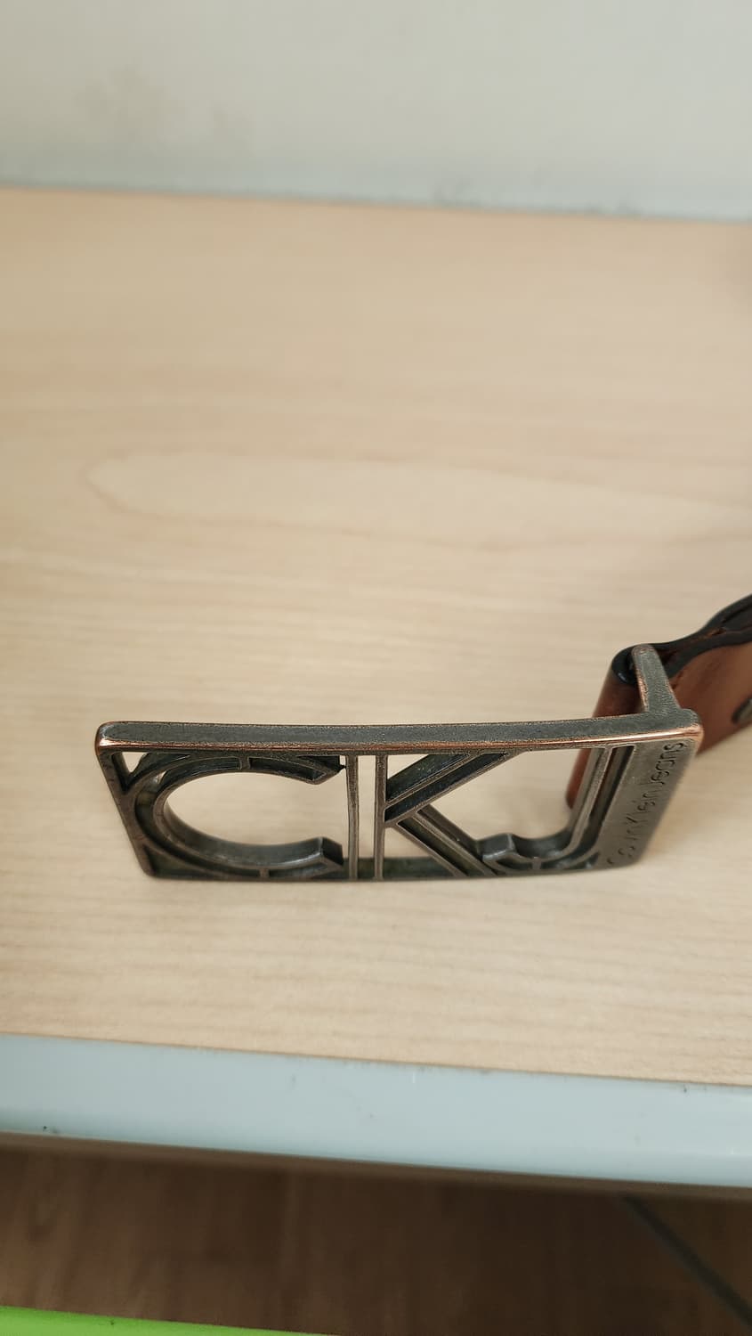캘빈클라인 CK 빈티지 황동 버클 통가죽 벨트 상품이미지8