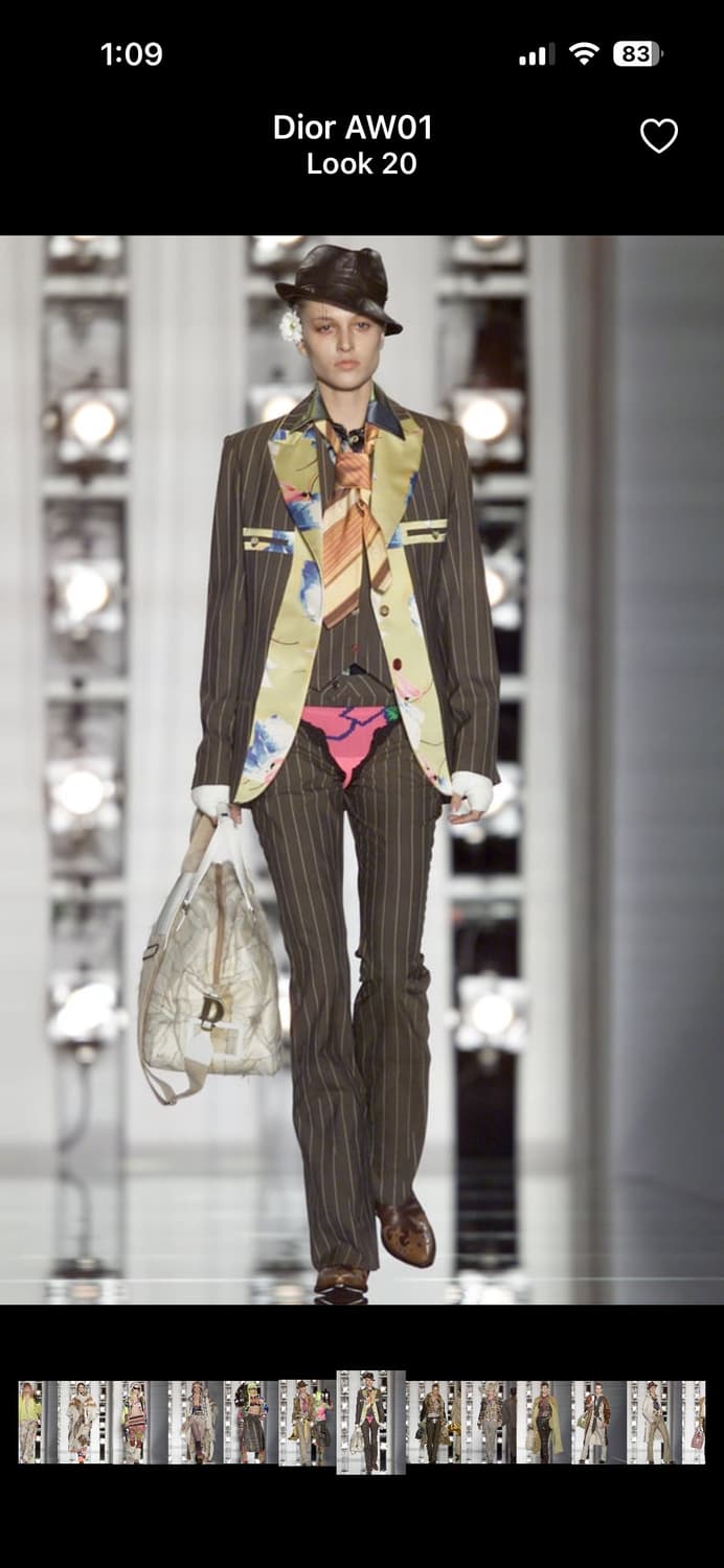 Christian Dior 핀스트라이프 플로럴 테일러드 수트 상품이미지2