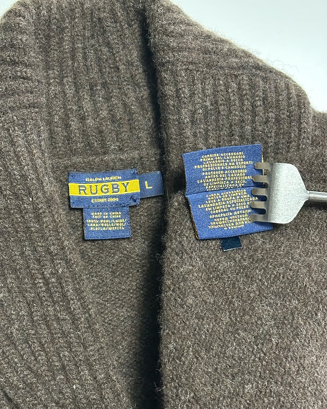 랄프로렌 럭비 숄카라 니트 가디건 상품이미지5