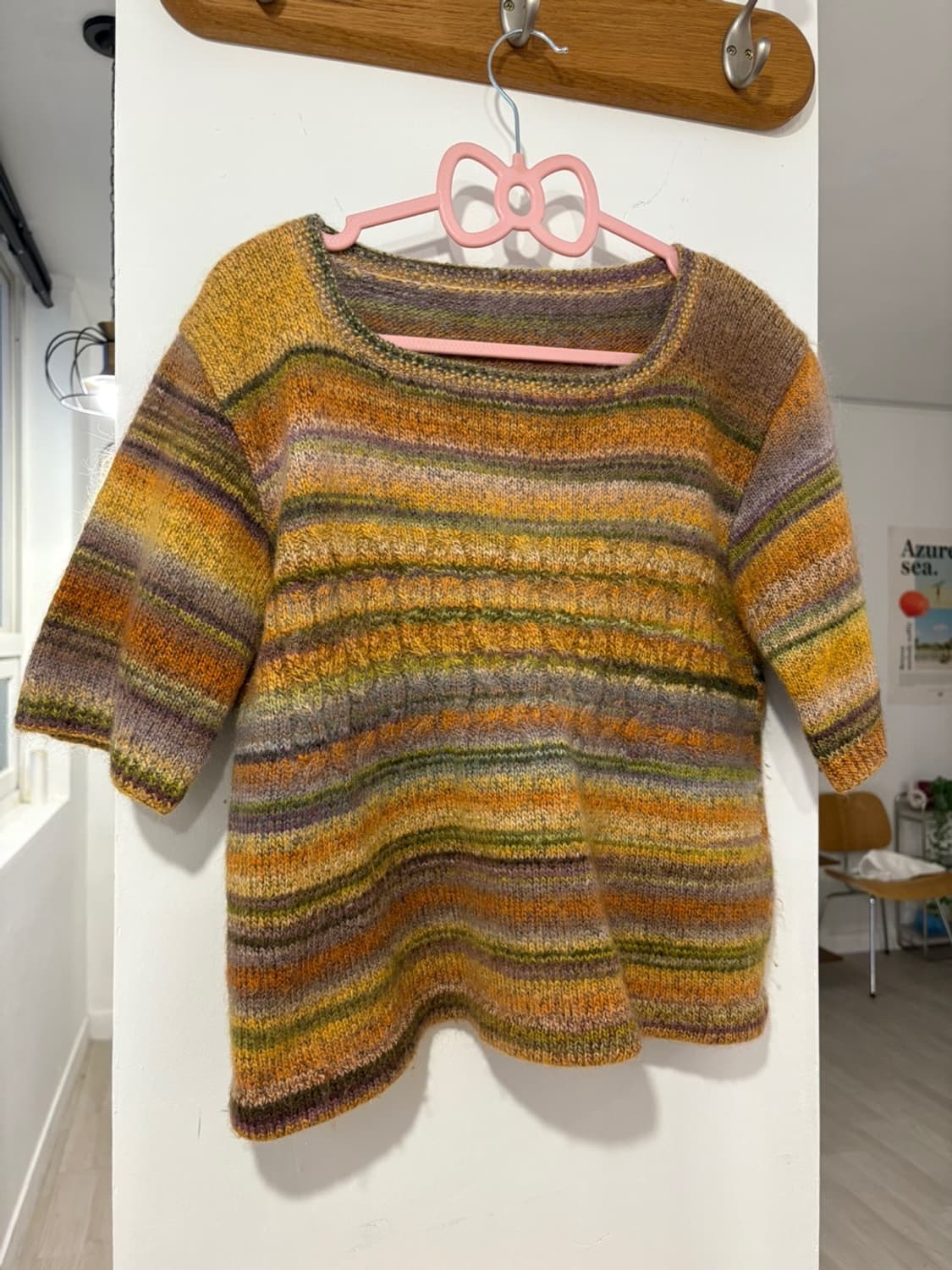 VTG 줄무늬 반팔 니트 상품이미지3