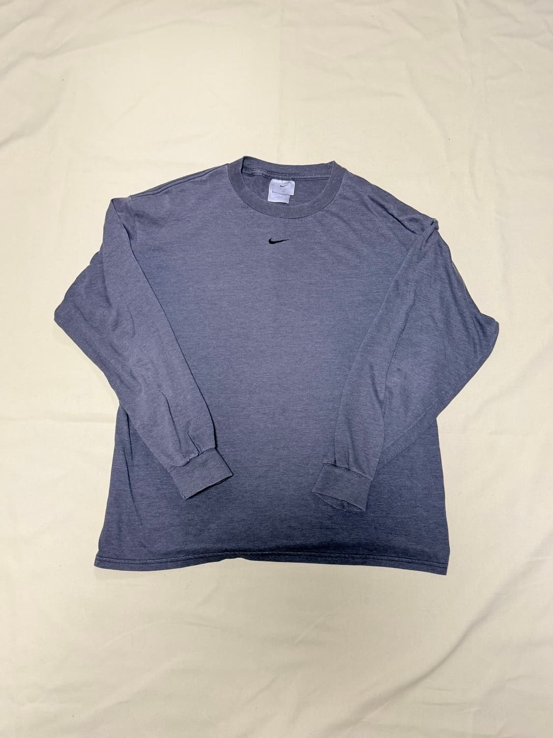 나이키 센터 스우시 롱슬리브 90~00s 차콜 상품이미지1