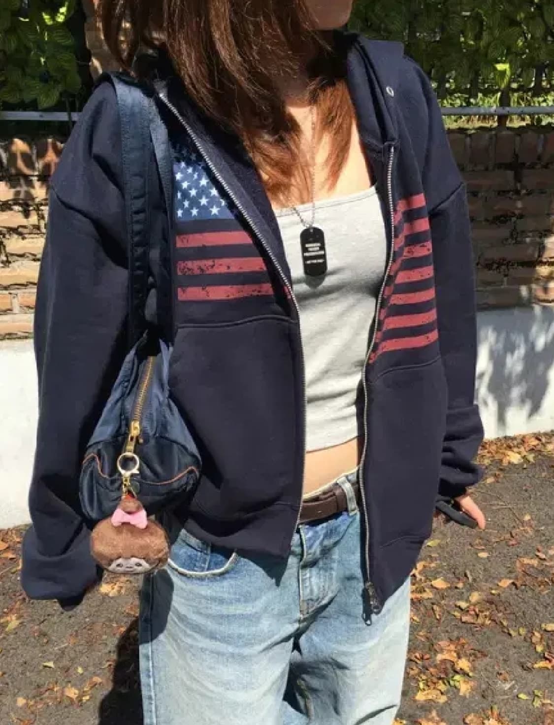 아워캐비넷 성조기 후드집업  상품이미지1