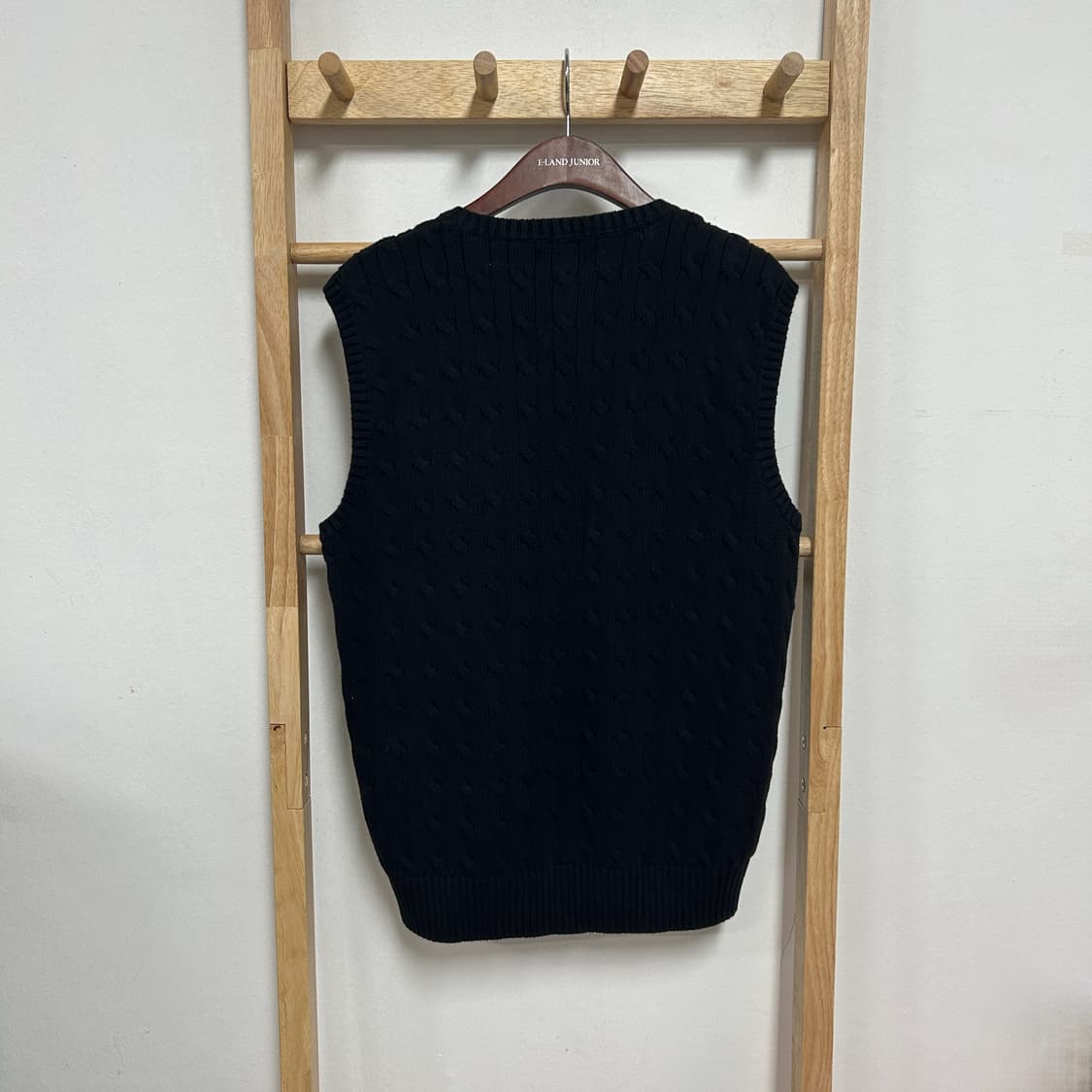 폴로 랄프로렌 신형QR 포니로고 그레이 케이블 니트 베스트 상품이미지5