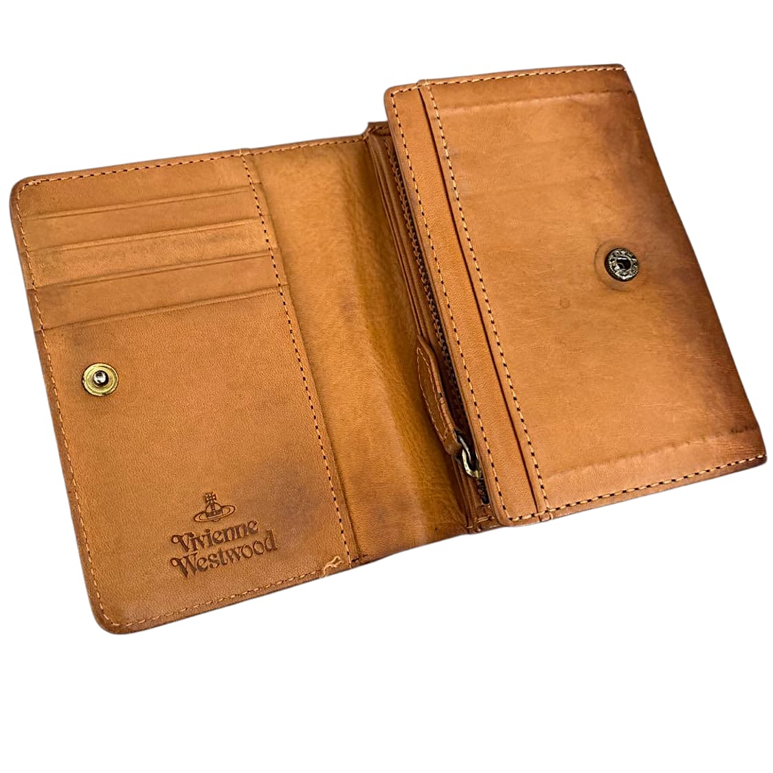 비비안 웨스트우드 태닝 가죽 로고 형압 지갑 상품이미지3