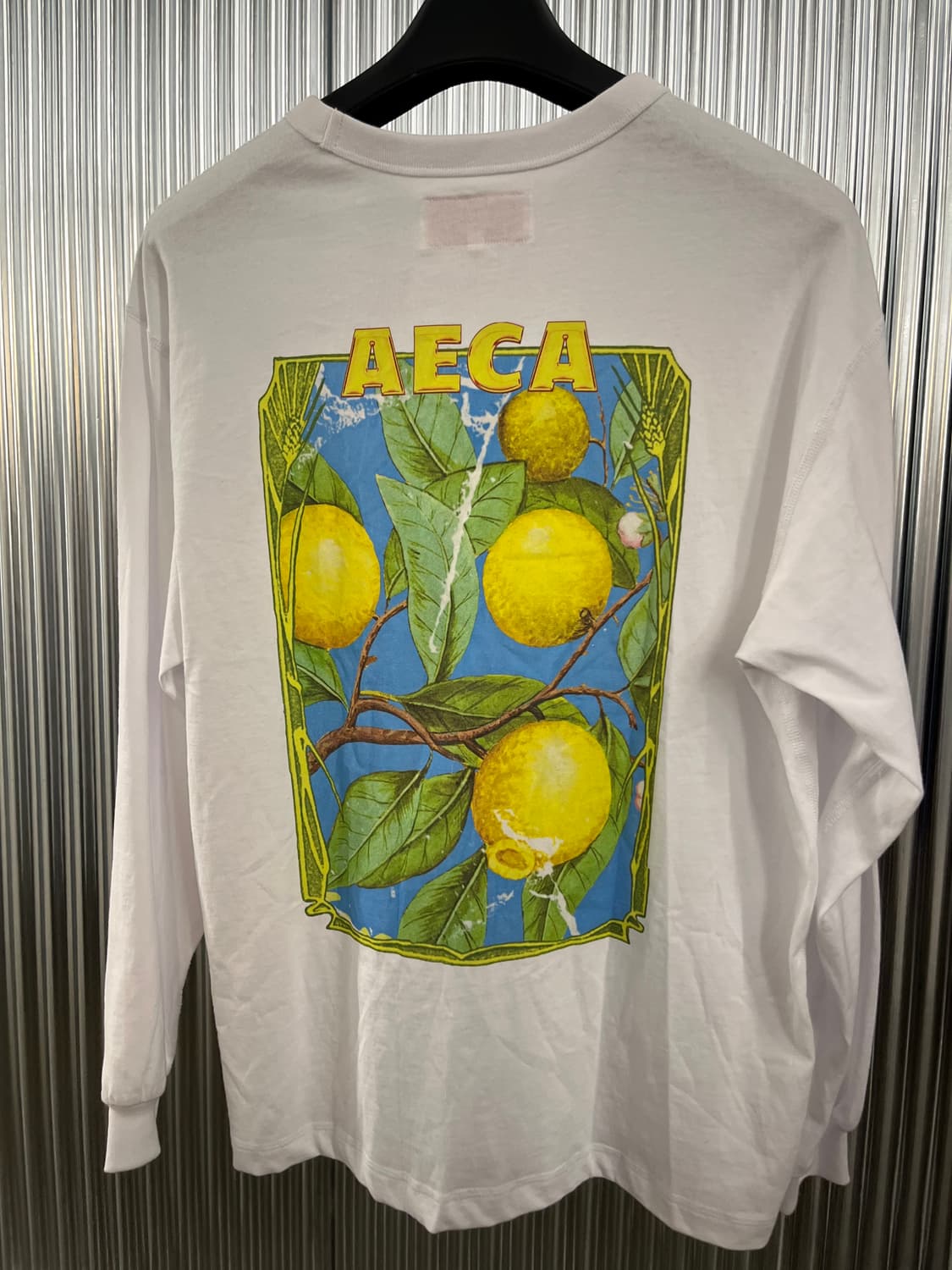 에이카 화이트 긴팔 티셔츠 화이트 S 새상품 상품이미지4