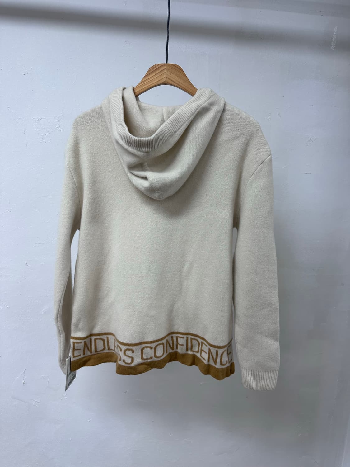 (새상품) 도호 DOHO 여성 울 니트 후드 55 (가슴단면51) J32 상품이미지4