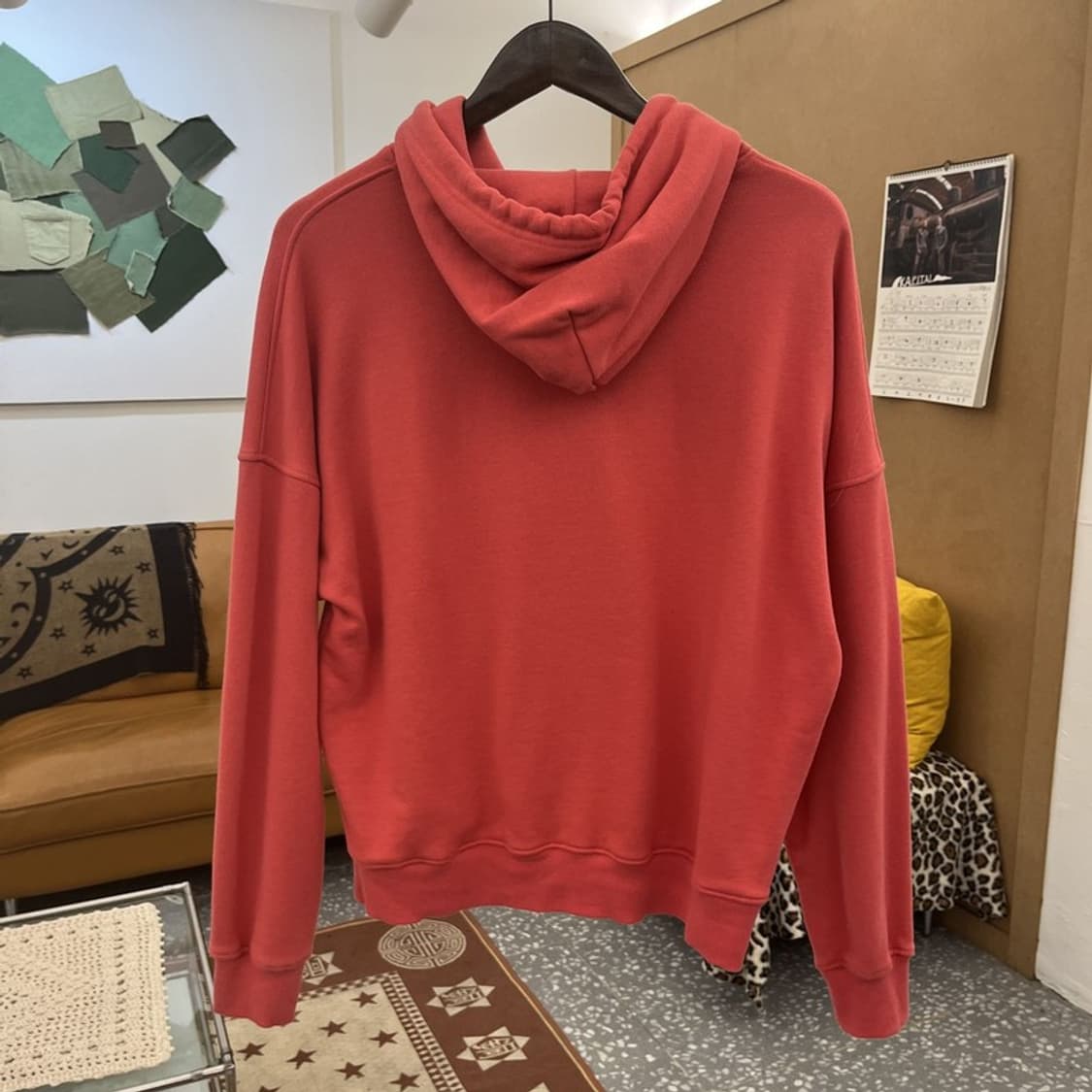 오아이오아이 빈티지 Y2K 코랄핑크 후드티 S C09918 상품이미지4