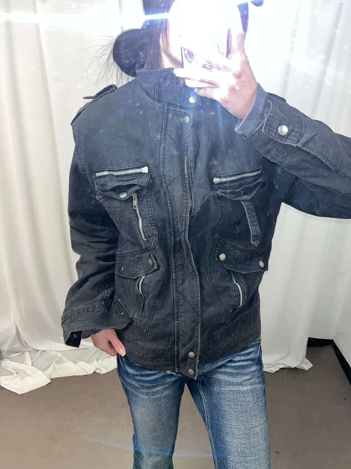 Y2K 차콜 유틸리티 자켓 상품이미지9