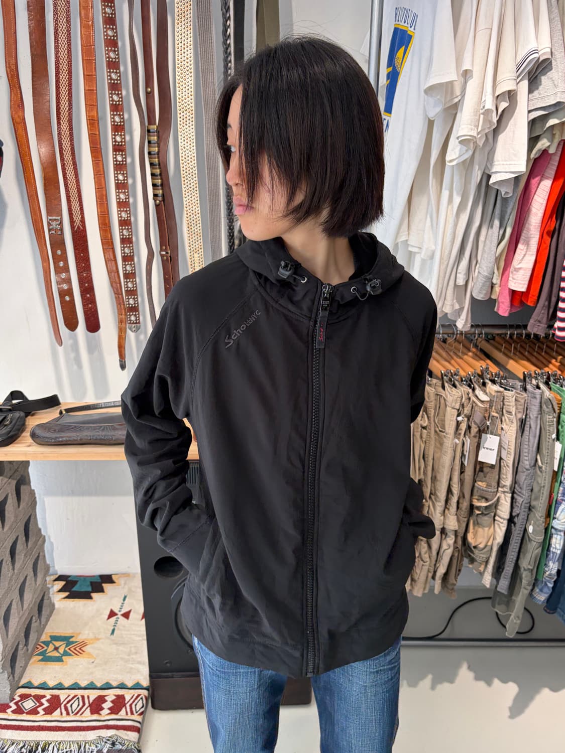 Schott 나일론 집업 후드 자켓 상품이미지1