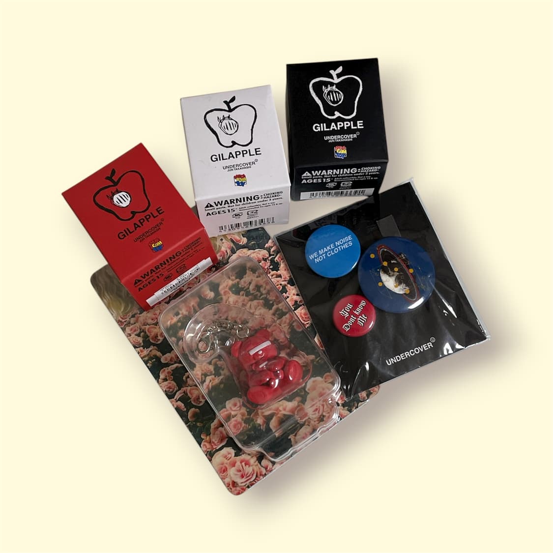 언더커버 기라플 키링, 베어키링, 뱃지  상품이미지1