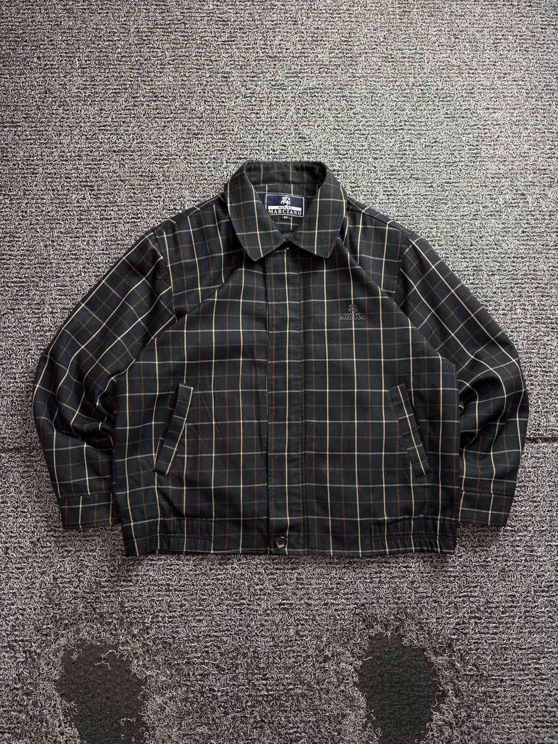 빈티지 아카이브 체크 패턴 블루종 스윙톱 자켓 3646 상품이미지2