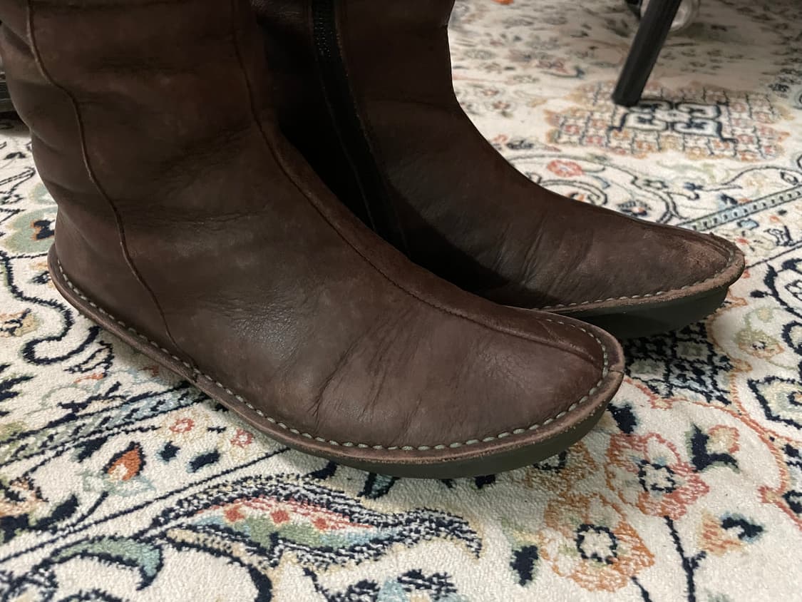 캠퍼 camper 빈티지 브라운 레더 부츠 (꼼데가르송 부츠) 상품이미지4