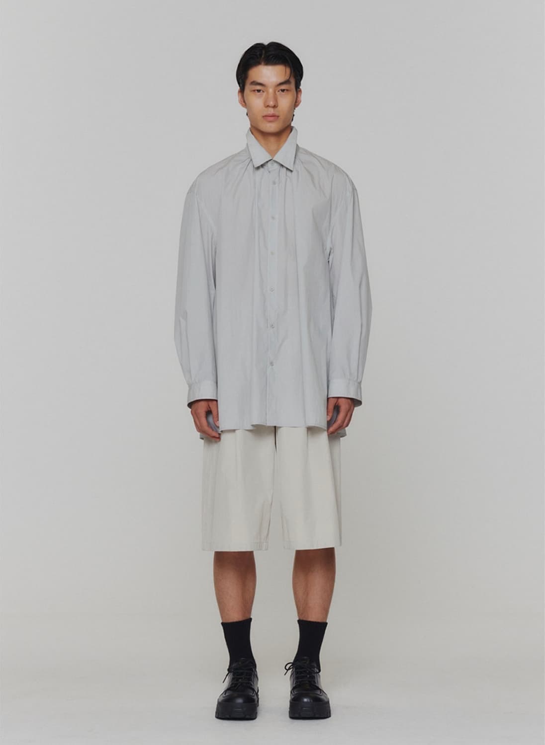 아모멘토 오버사이즈 셔링 셔츠 새상품 상품이미지3