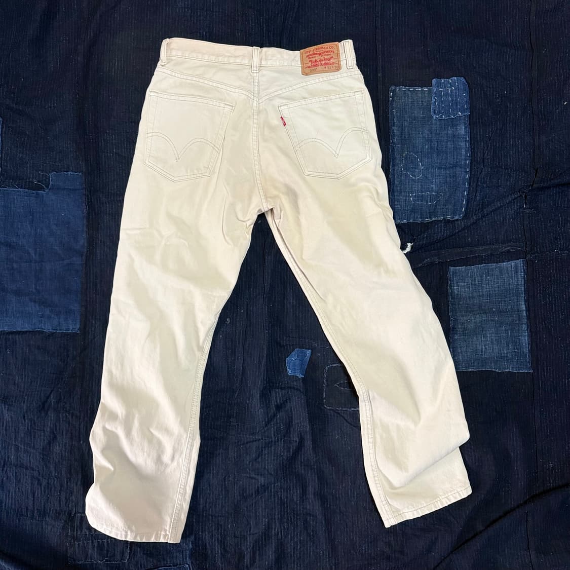 00‘s 리바이스 크림 데님 팬츠 32 상품이미지5