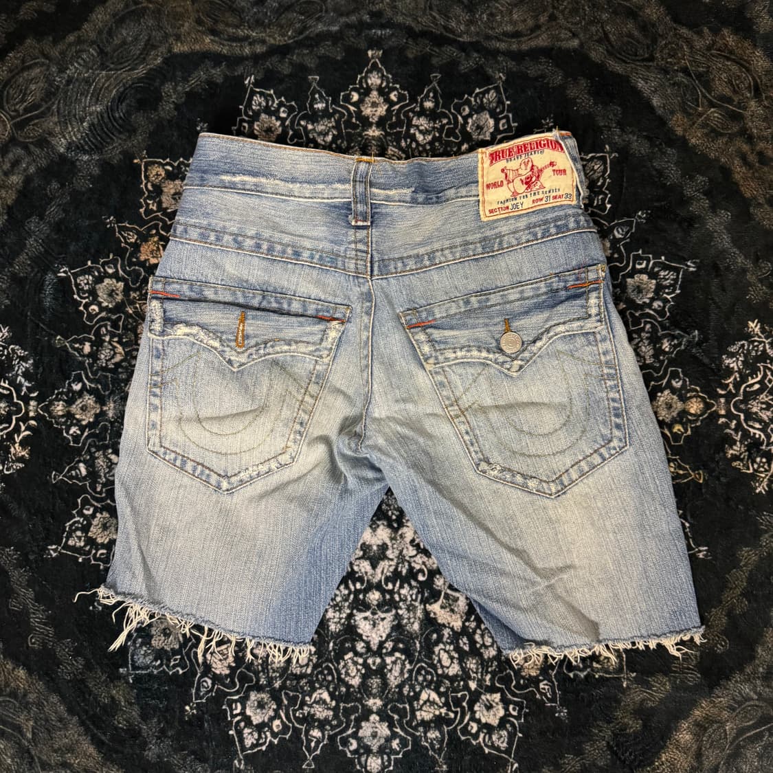 트루릴리전 데님 컷오프 팬츠 상품이미지2